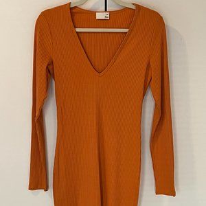 ARITZIA Wilfred Yellow Dress (Small)